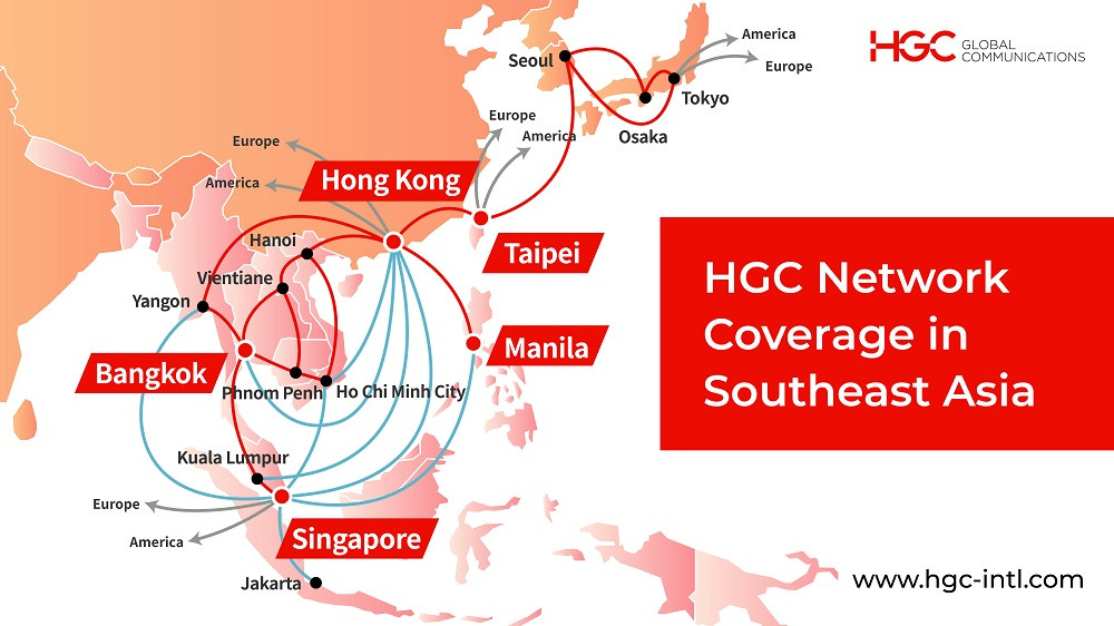 HGC Network Coverage in Southeast Asia